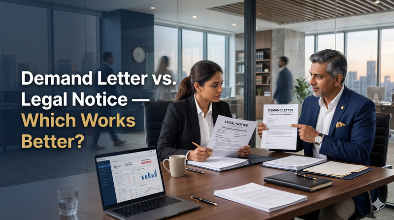 Demand Letter vs. Legal Notice — Which Works Better?